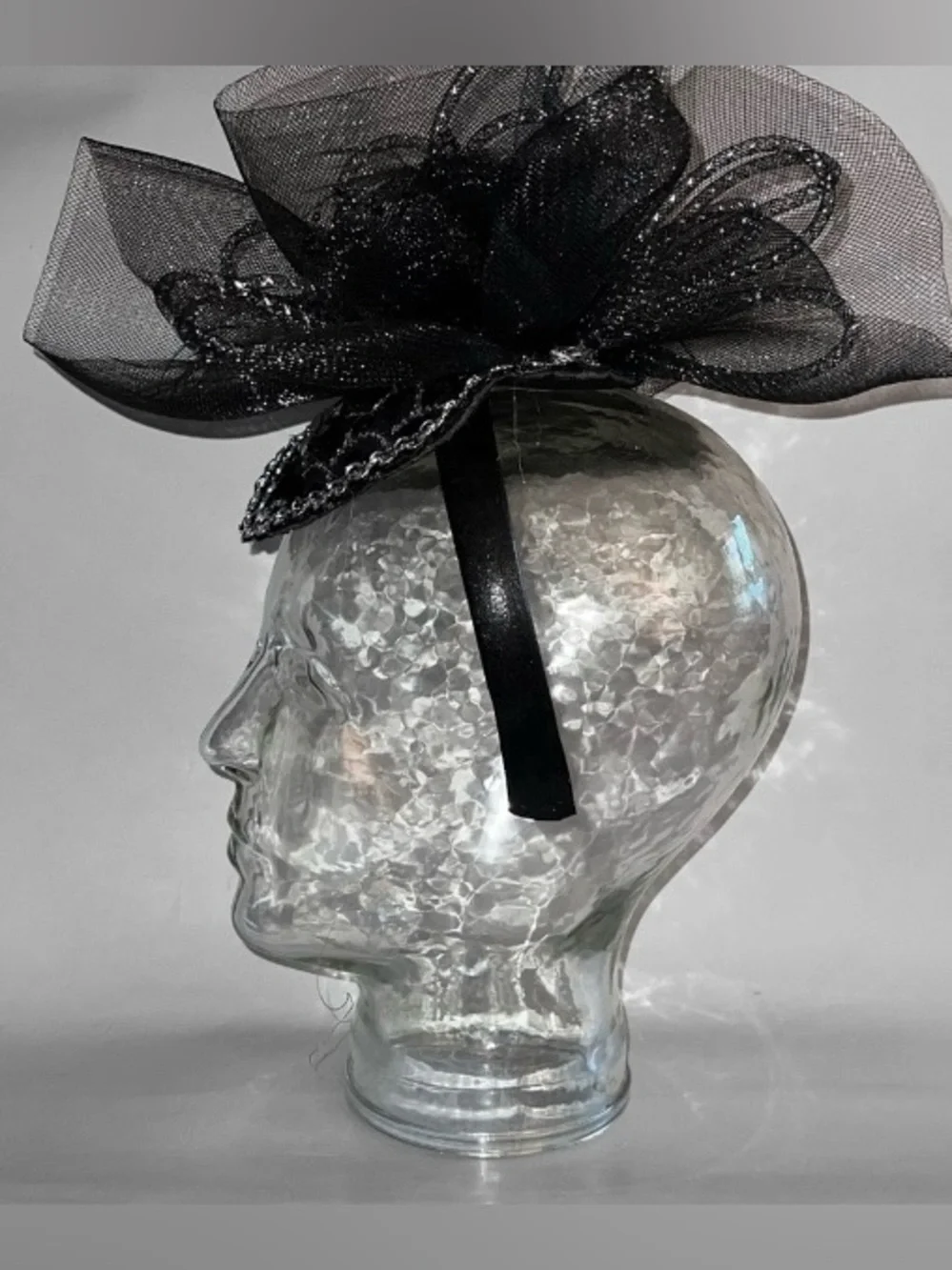 NEW Black Vampire Gothic Style Fascinator Headband/Hat
